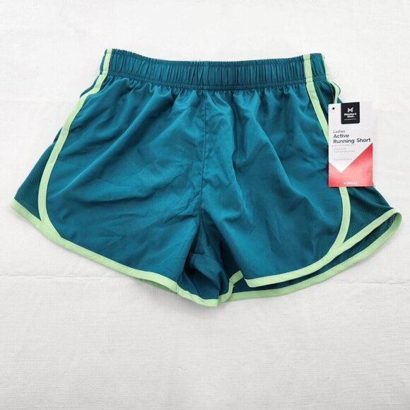 Members Mark 3" Inseam Elastic Waistband Lined Active Short Womens XS Teal - Picture 1 of 5